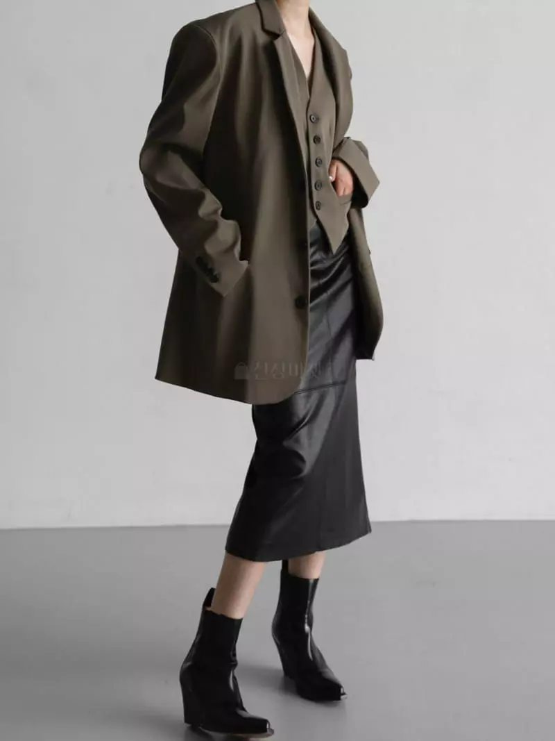 Paper Moon - Korean Women Fashion - #momslook - Oversize Jacket - 2