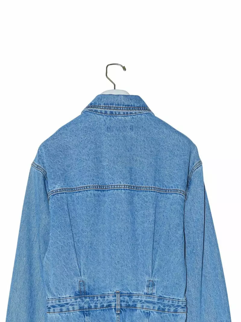 Paper Moon - Korean Women Fashion - #momslook - Blue Denim Jumpsuit - 10