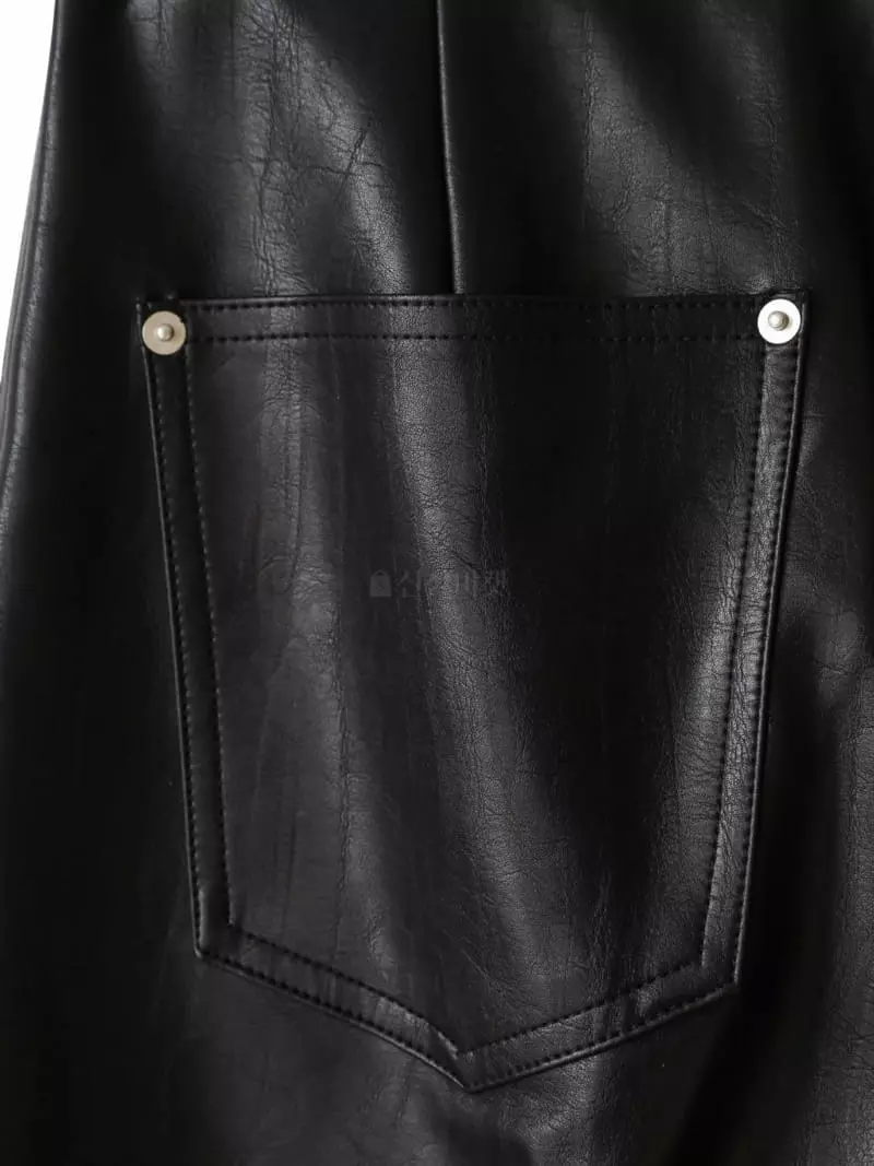 Paper Moon - Korean Women Fashion - #momslook - Lam Skin Pants - 11