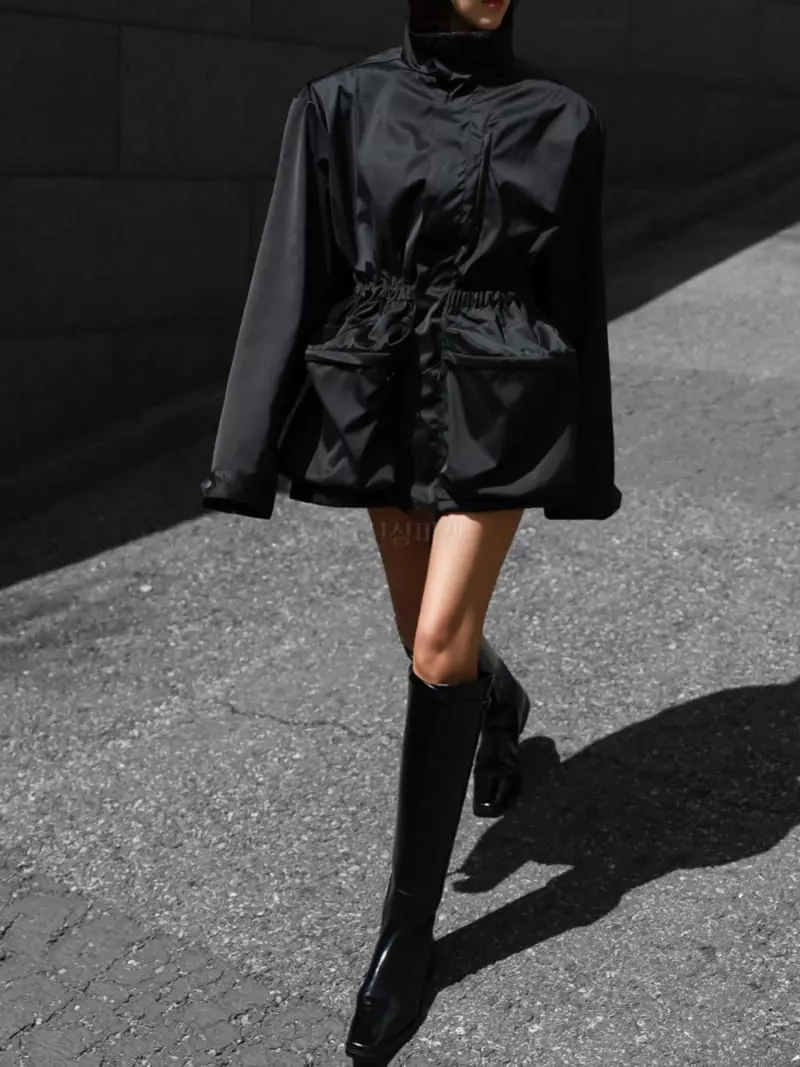 Paper Moon - Korean Women Fashion - #momslook - Glossy Jacket