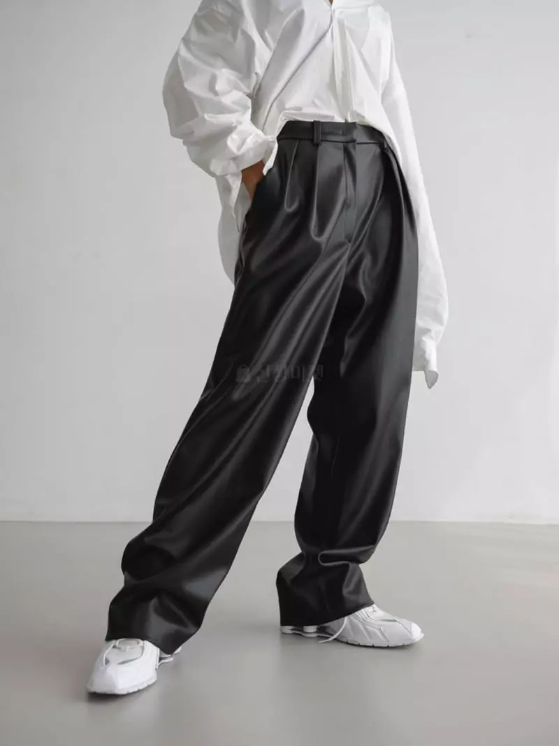 Paper Moon - Korean Women Fashion - #momslook - Waist Pleats Pants - 3