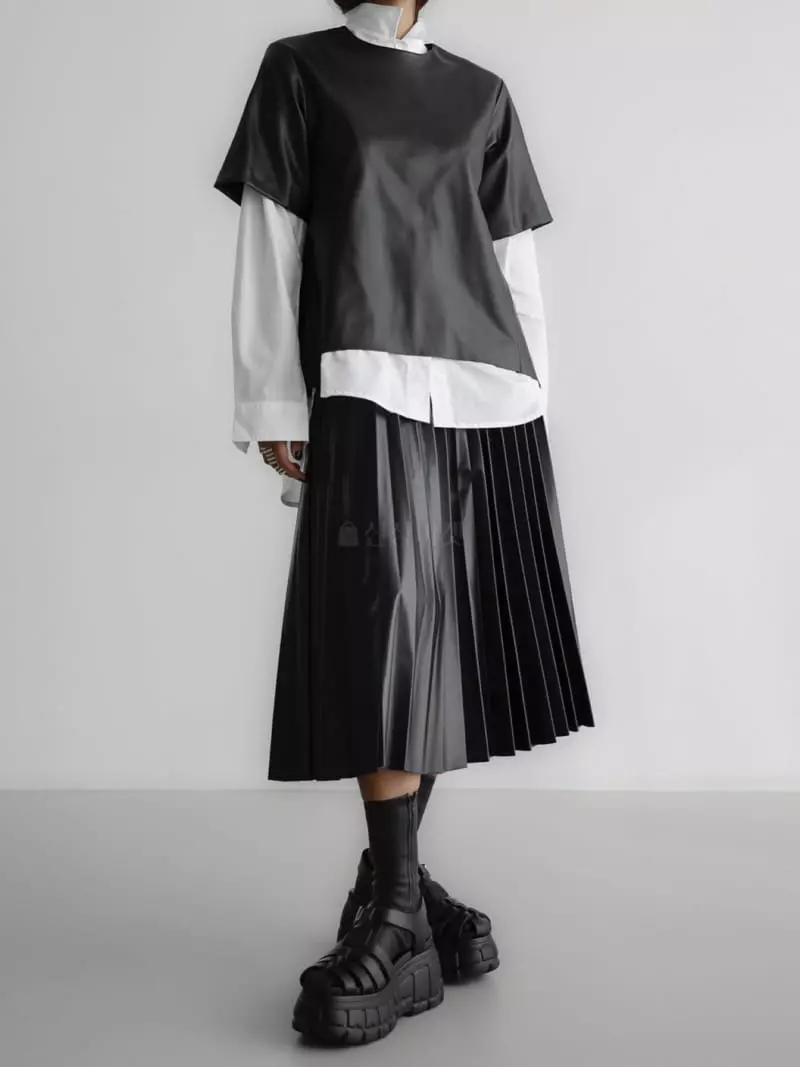 Paper Moon - Korean Women Fashion - #momslook - Pleated Skirt