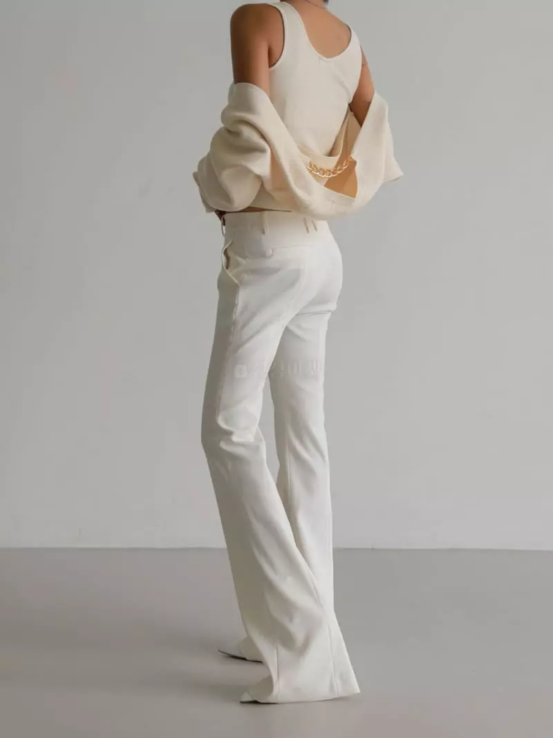 Paper Moon - Korean Women Fashion - #momslook - Maxy Plare Tailor Pants - 7