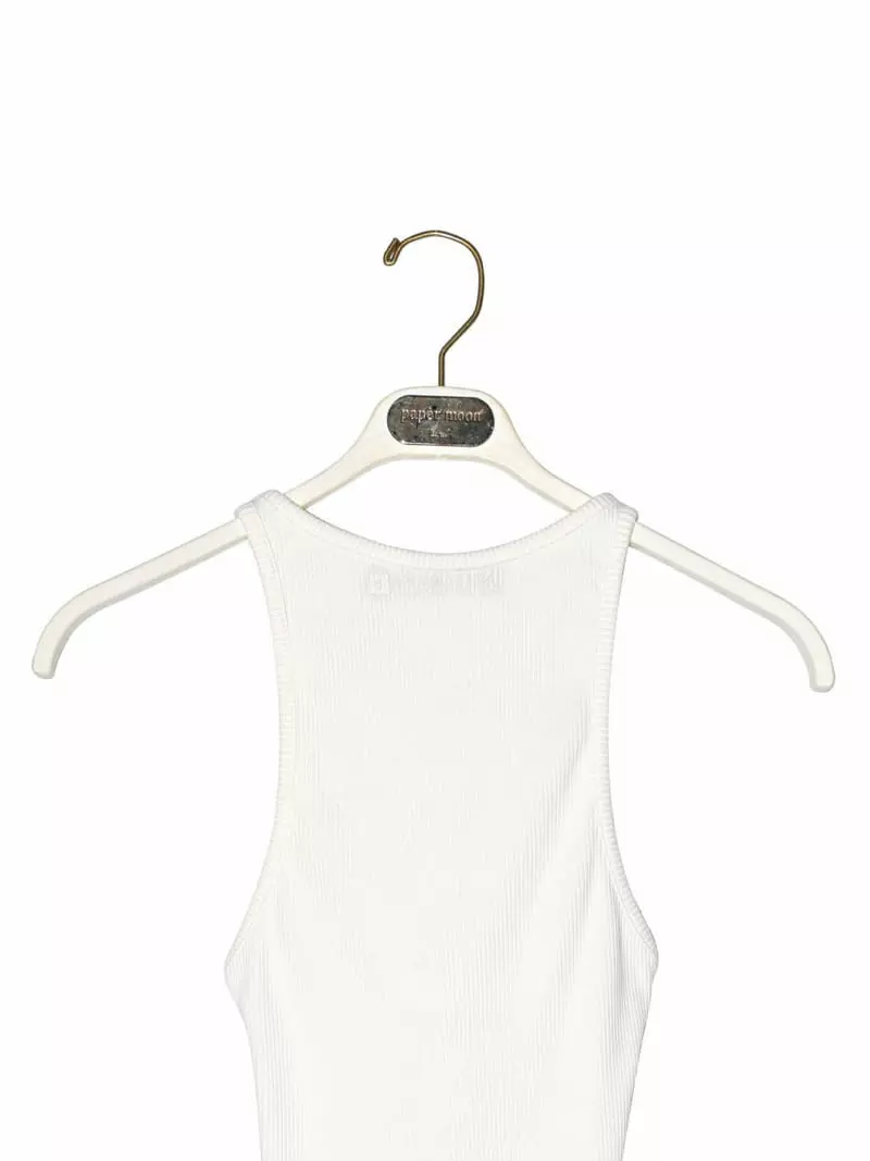 Paper Moon - Korean Women Fashion - #momslook - Back Strap Bodysuit - 5