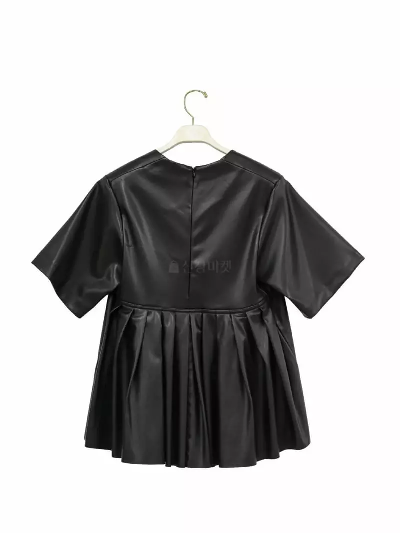 Paper Moon - Korean Women Fashion - #momslook - Back Pleate Blouse - 4