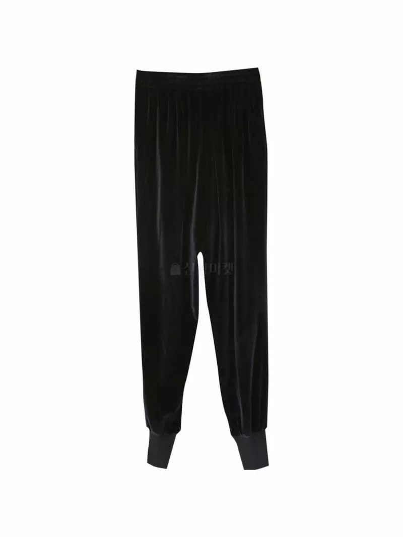 Paper Moon - Korean Women Fashion - #momslook - Velvet Pants - 4