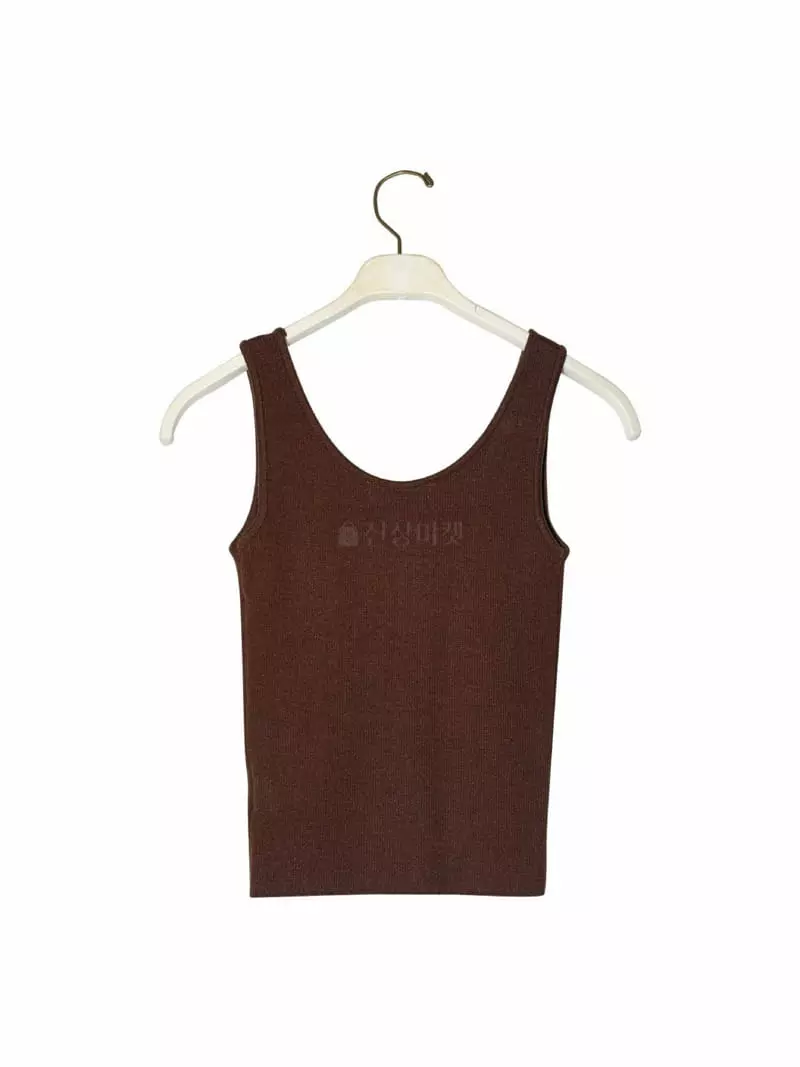 Paper Moon - Korean Women Fashion - #momslook - Sleeveless Crop Knit Top - 3
