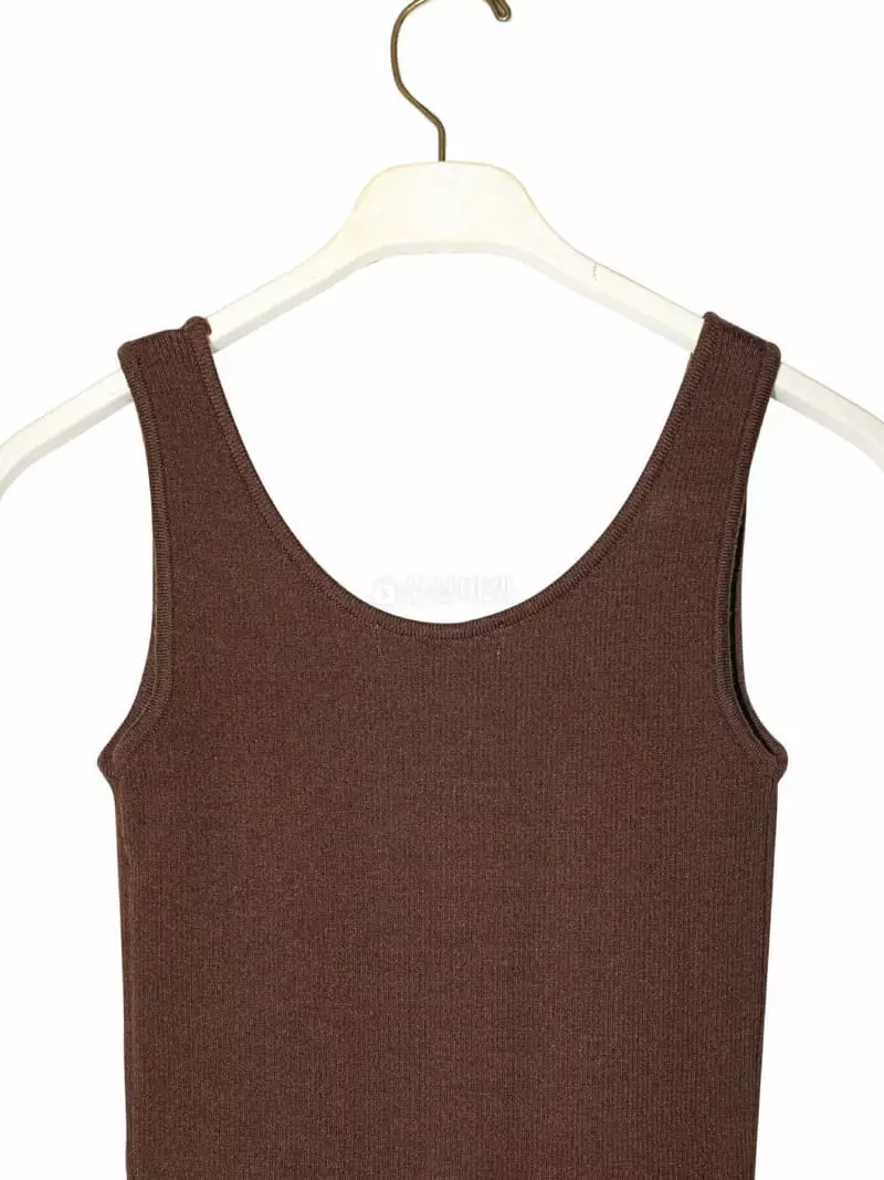 Paper Moon - Korean Women Fashion - #momslook - Sleeveless Crop Knit Top - 7