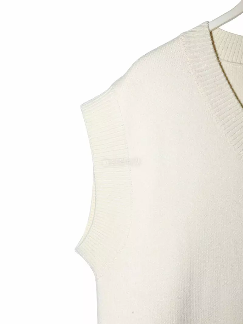 Paper Moon - Korean Women Fashion - #momslook - Oversize V Neck Vest - 10
