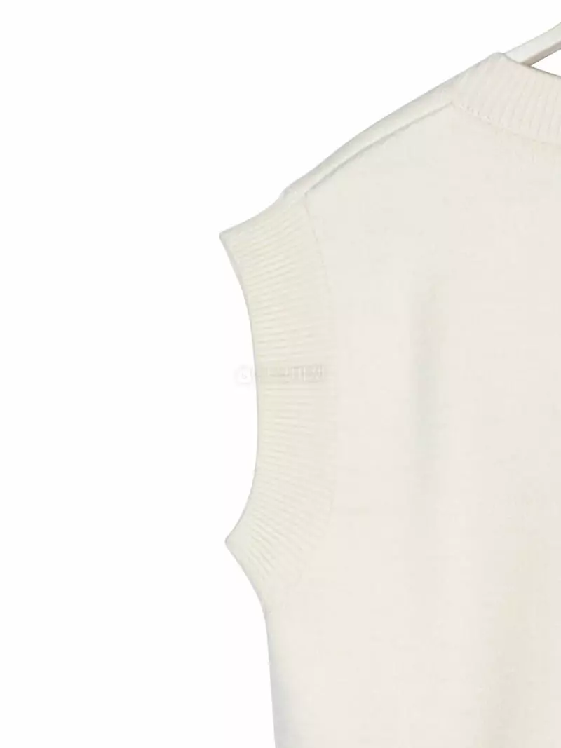 Paper Moon - Korean Women Fashion - #momslook - Oversize V Neck Vest - 12