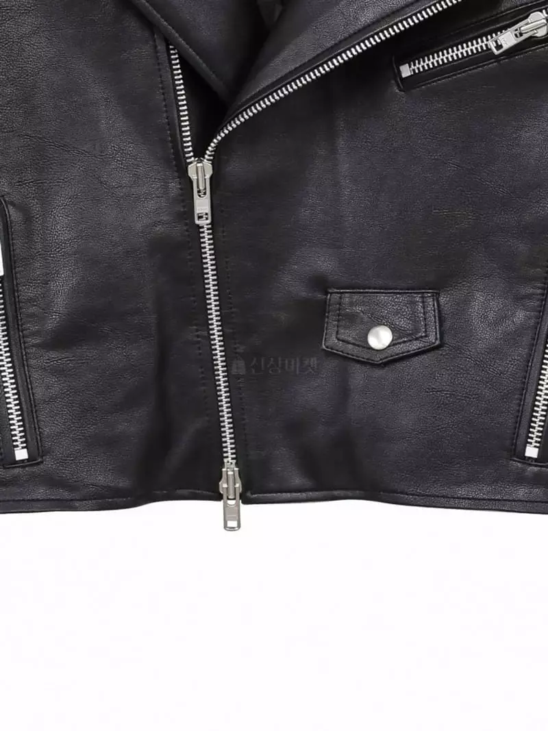 Paper Moon - Korean Women Fashion - #momslook - Oversize Vigan Leather Bicker Jacket - 11