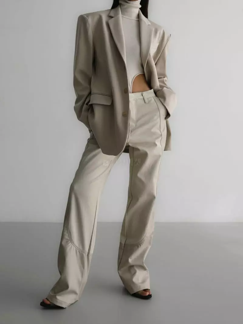 Paper Moon - Korean Women Fashion - #momslook - Oversize Three Button Single Jacket