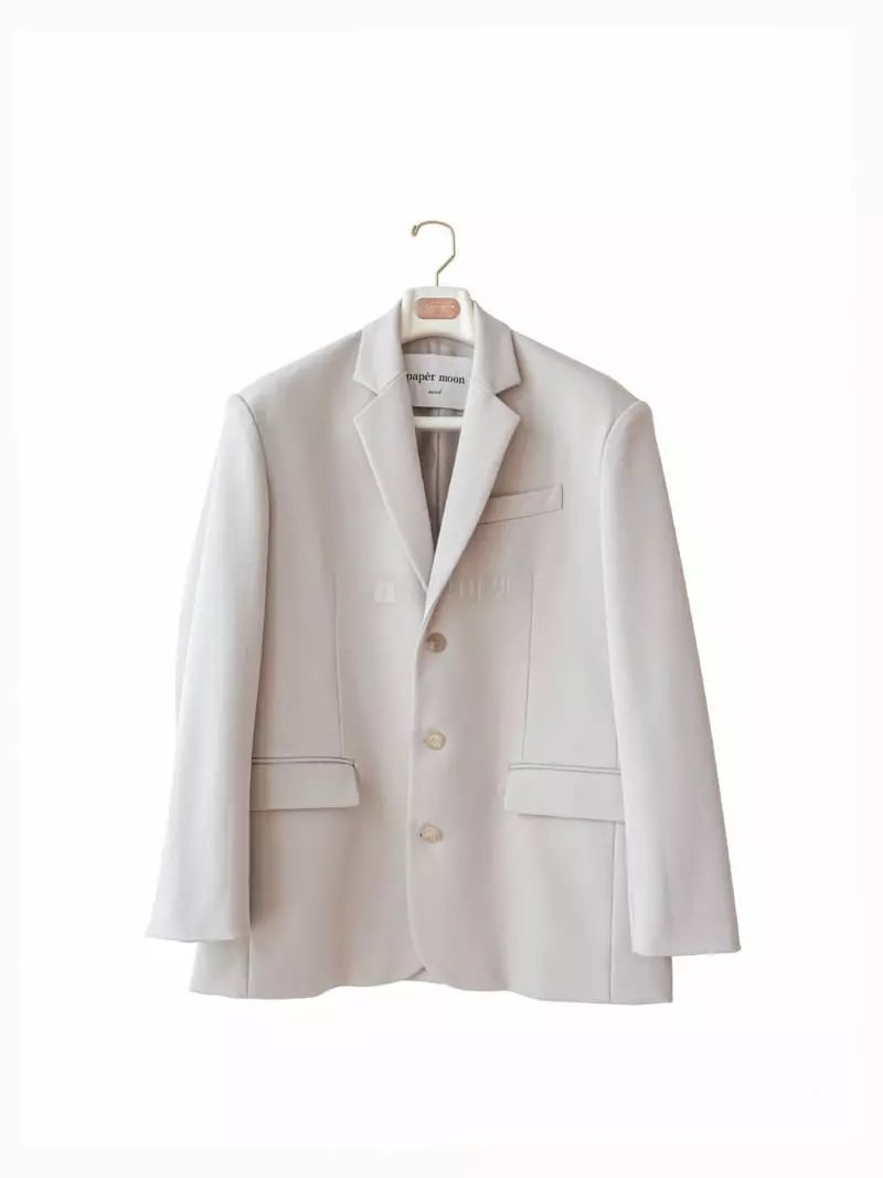 Paper Moon - Korean Women Fashion - #momslook - Oversize Three Button Single Jacket - 3