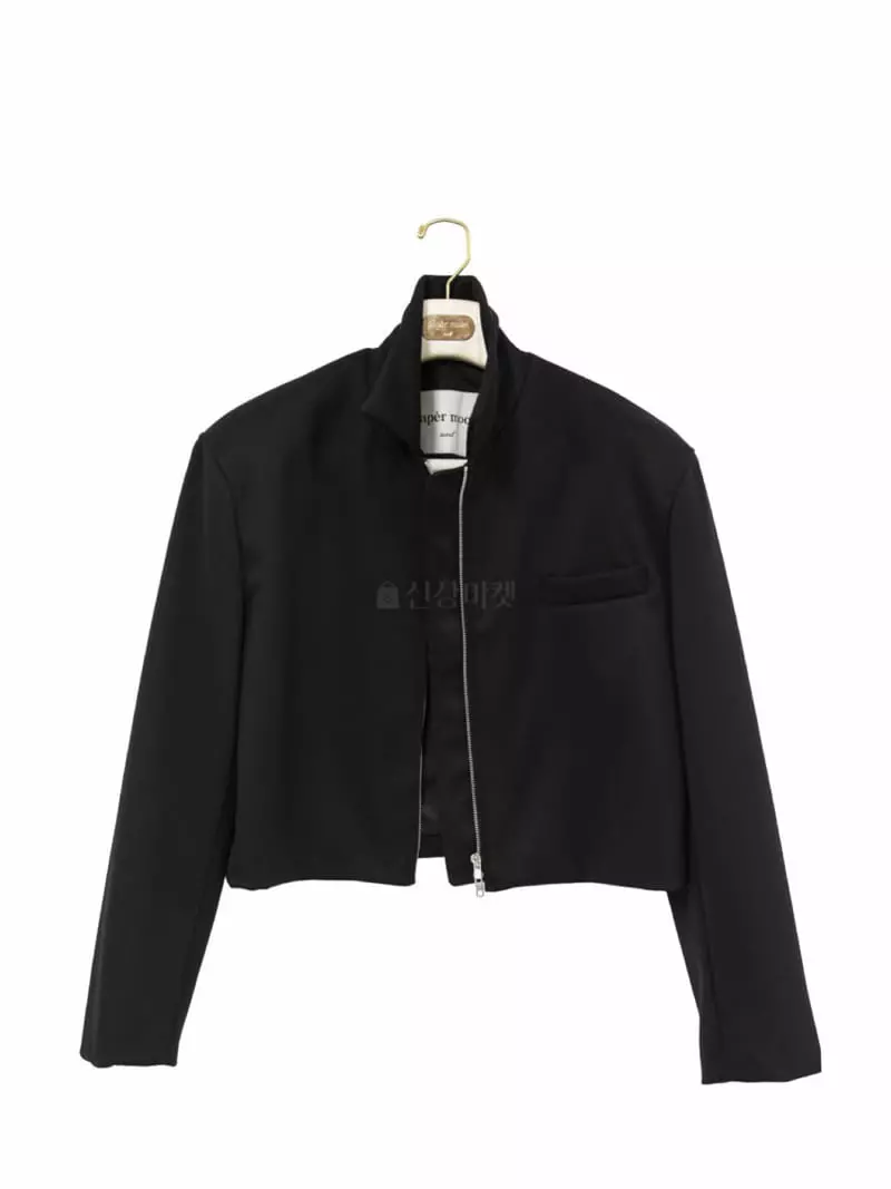 Paper Moon - Korean Women Fashion - #momslook - Blend Twill Jacket - 12