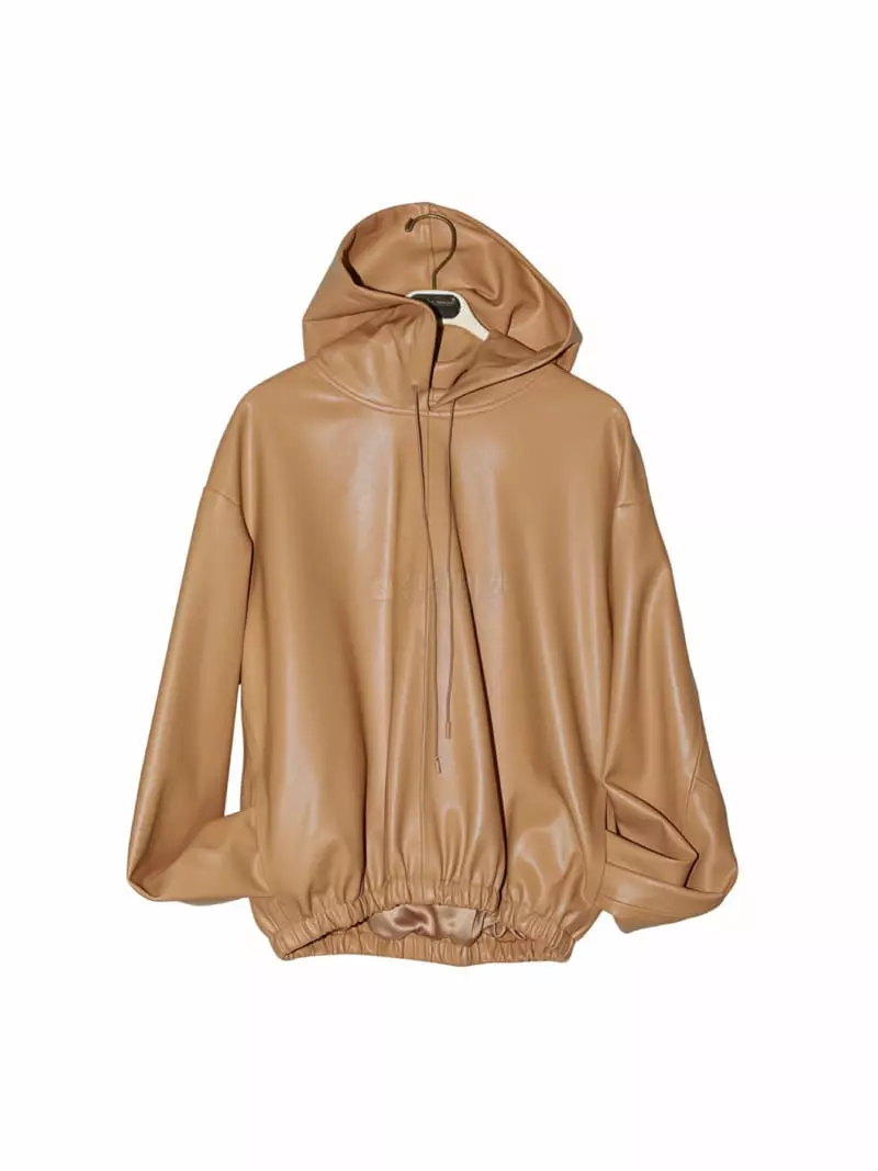 Paper Moon - Korean Women Fashion - #momslook - Classic Leaher Plain Hoody - 7