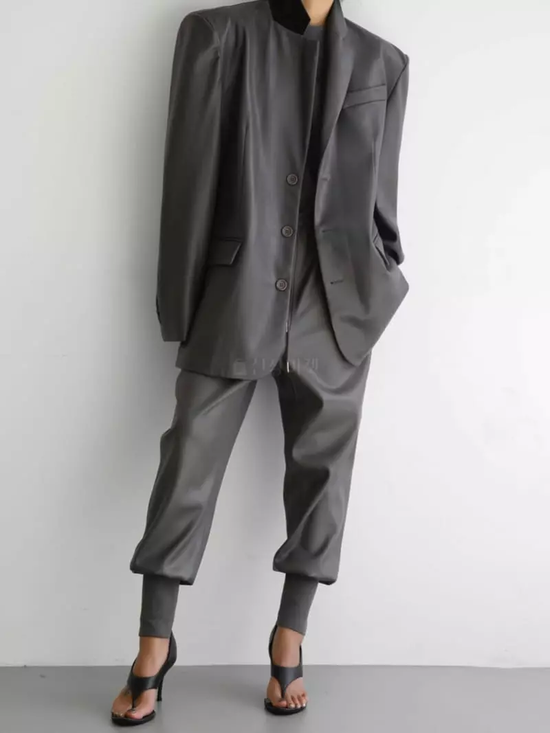 Paper Moon - Korean Women Fashion - #momslook - Classic Leather Three Jacket