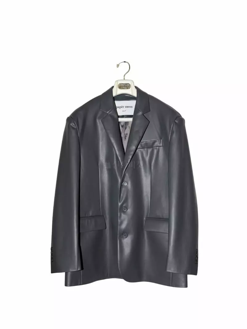 Paper Moon - Korean Women Fashion - #momslook - Classic Leather Three Jacket - 3