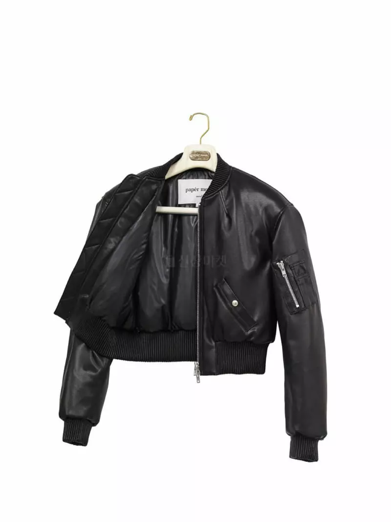 Paper Moon - Korean Women Fashion - #pursuepretty - Leather Crop Jacket - 5