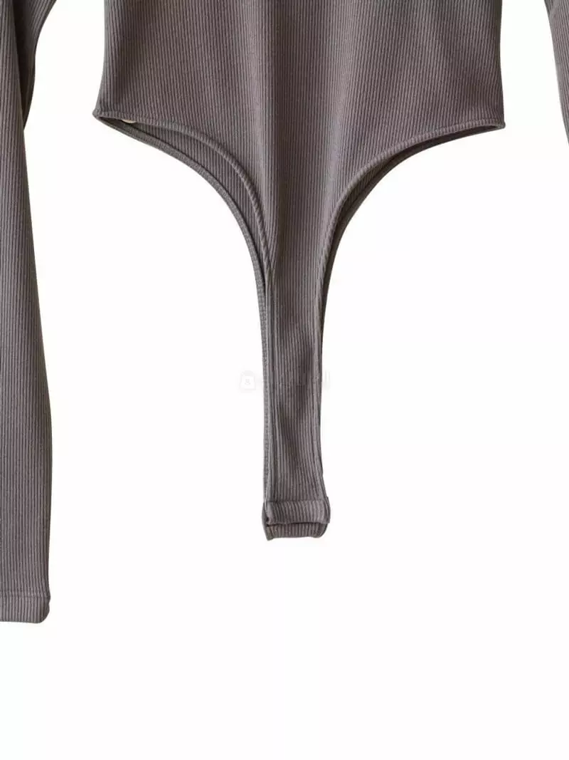 Paper Moon - Korean Women Fashion - #restrostyle - Turtleneck Bodysuit - 10