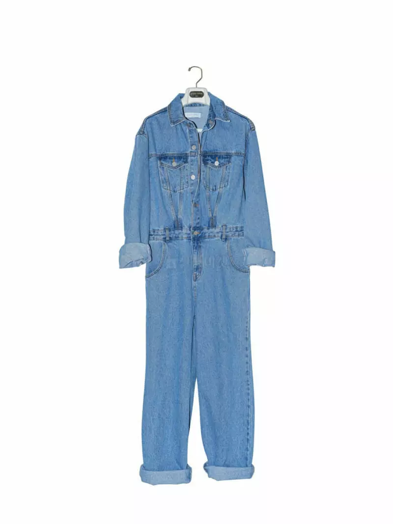 Paper Moon - Korean Women Fashion - #romanticstyle - Blue Jumpsuit - 8