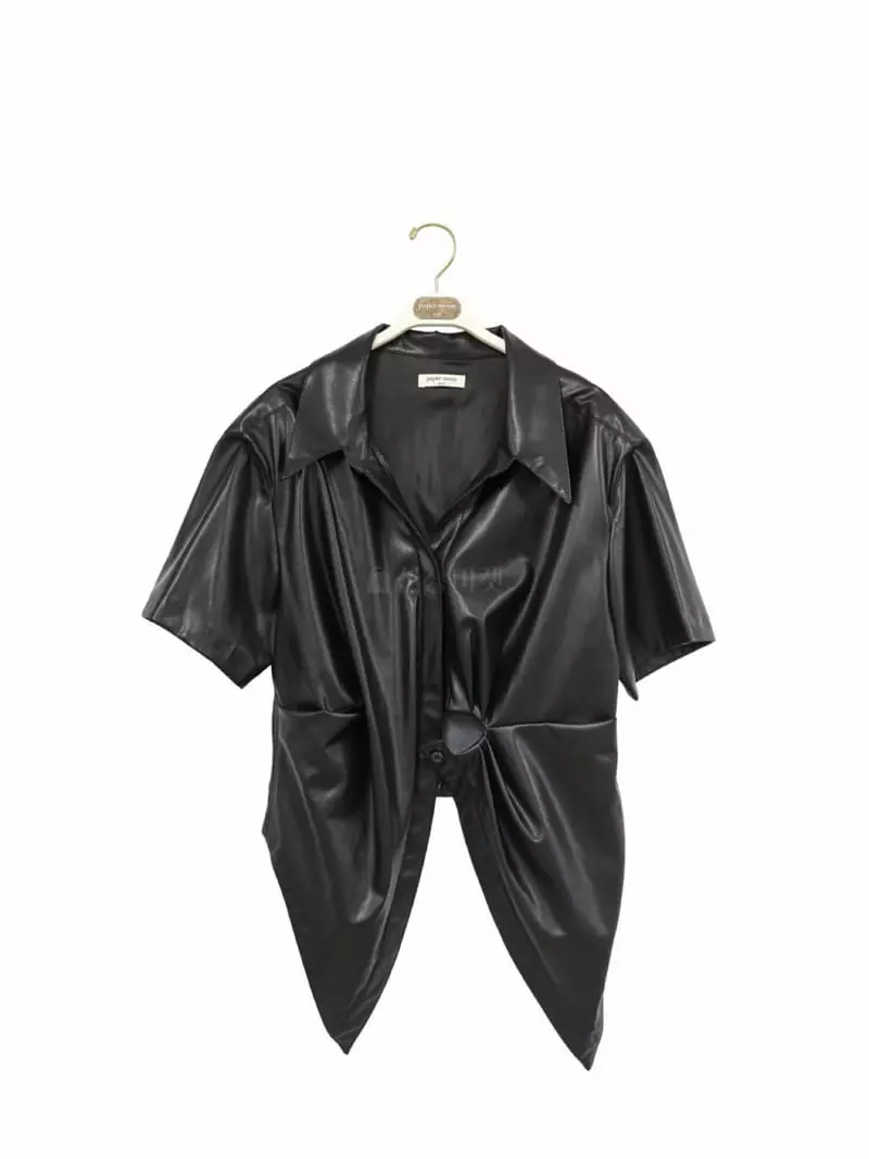 Paper Moon - Korean Women Fashion - #romanticstyle - Bigan Detail Blouse - 7