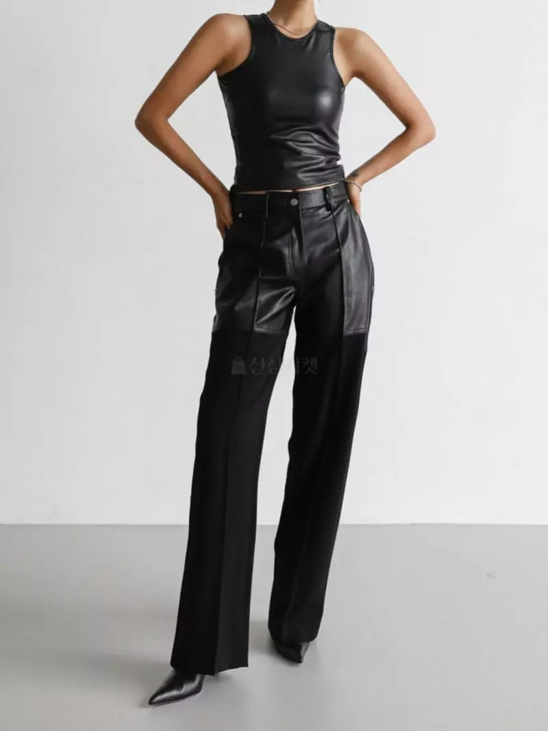 Paper Moon - Korean Women Fashion - #thatsdarling - Lam Skin Pants