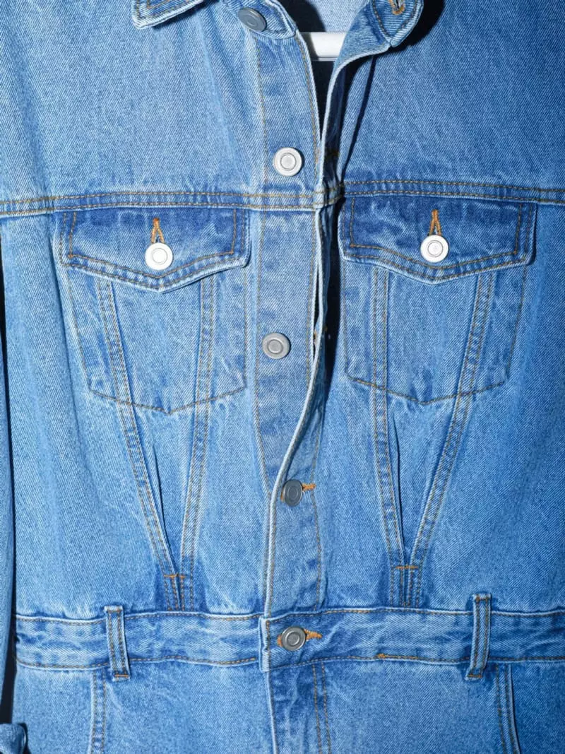 Paper Moon - Korean Women Fashion - #thelittlethings - Blue Denim Jumpsuit - 7