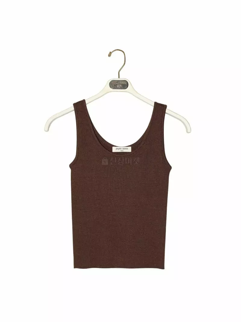Paper Moon - Korean Women Fashion - #thelittlethings - Sleeveless Crop Knit Top - 2