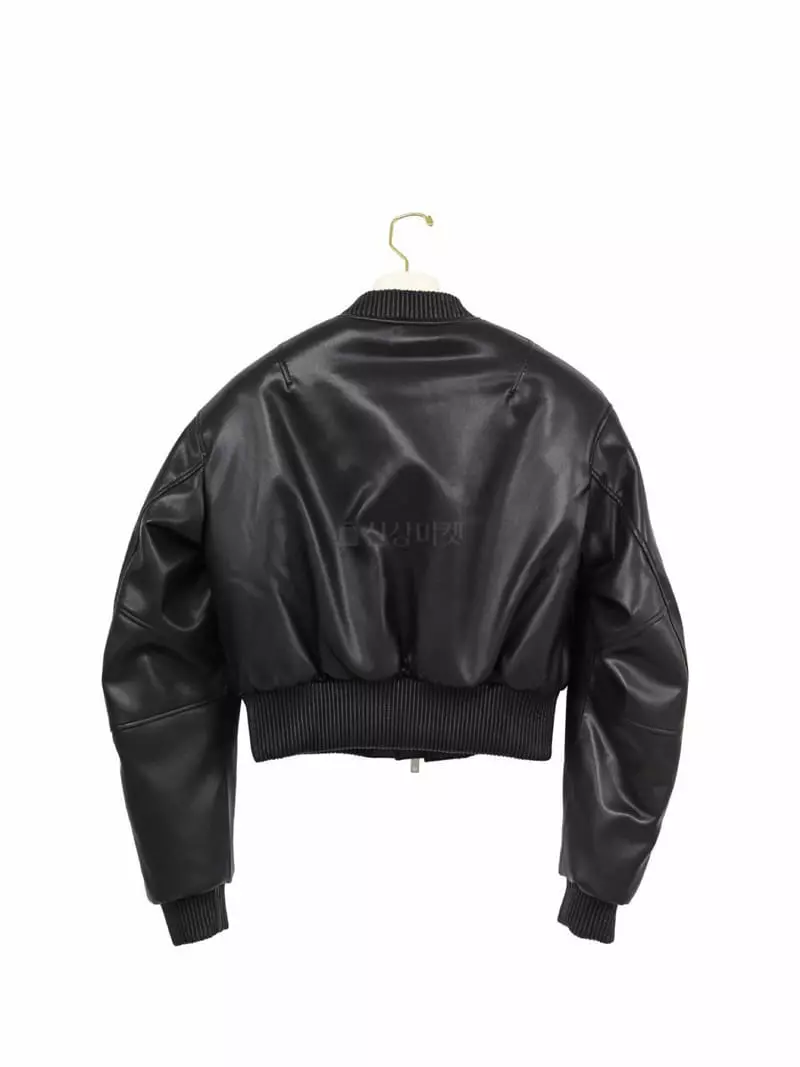 Paper Moon - Korean Women Fashion - #vintageinspired - Leather Crop Jacket - 3