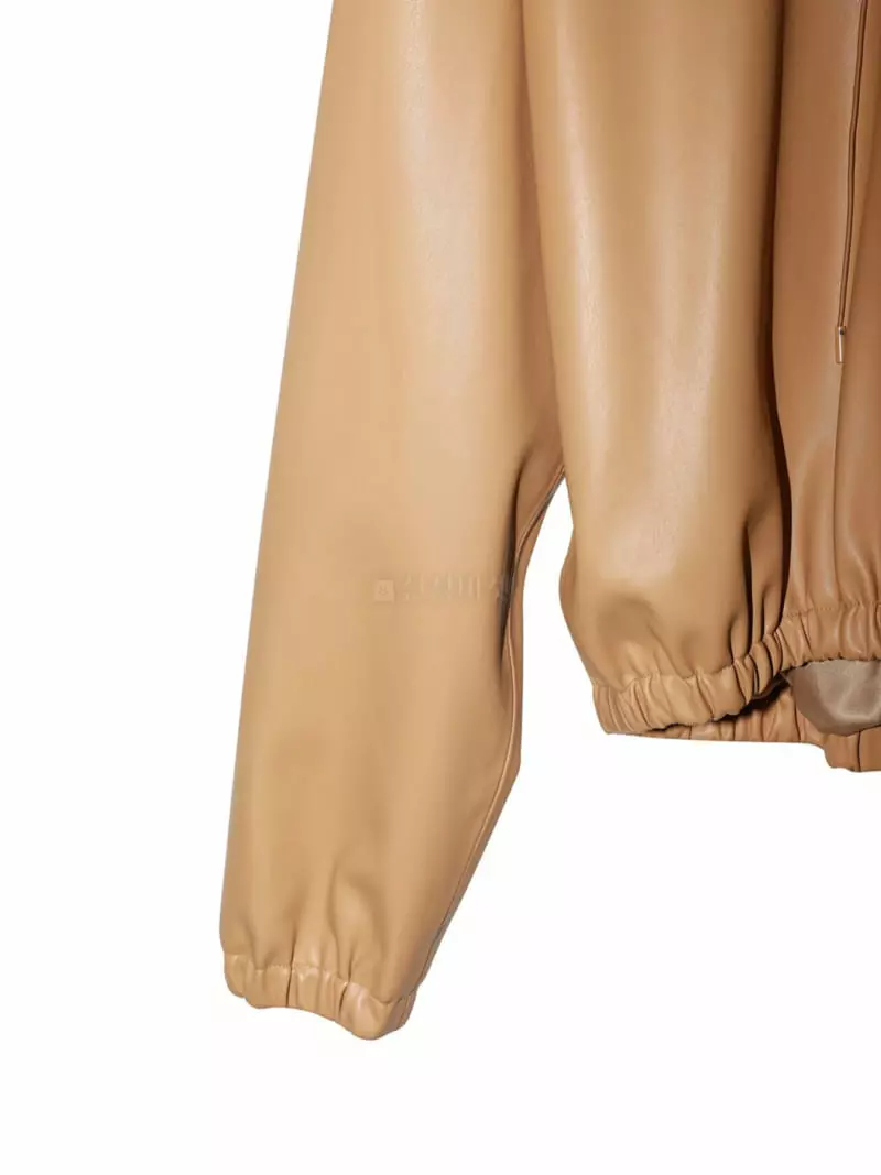 Paper Moon - Korean Women Fashion - #vintageinspired - Classic Leaher Plain Hoody - 10