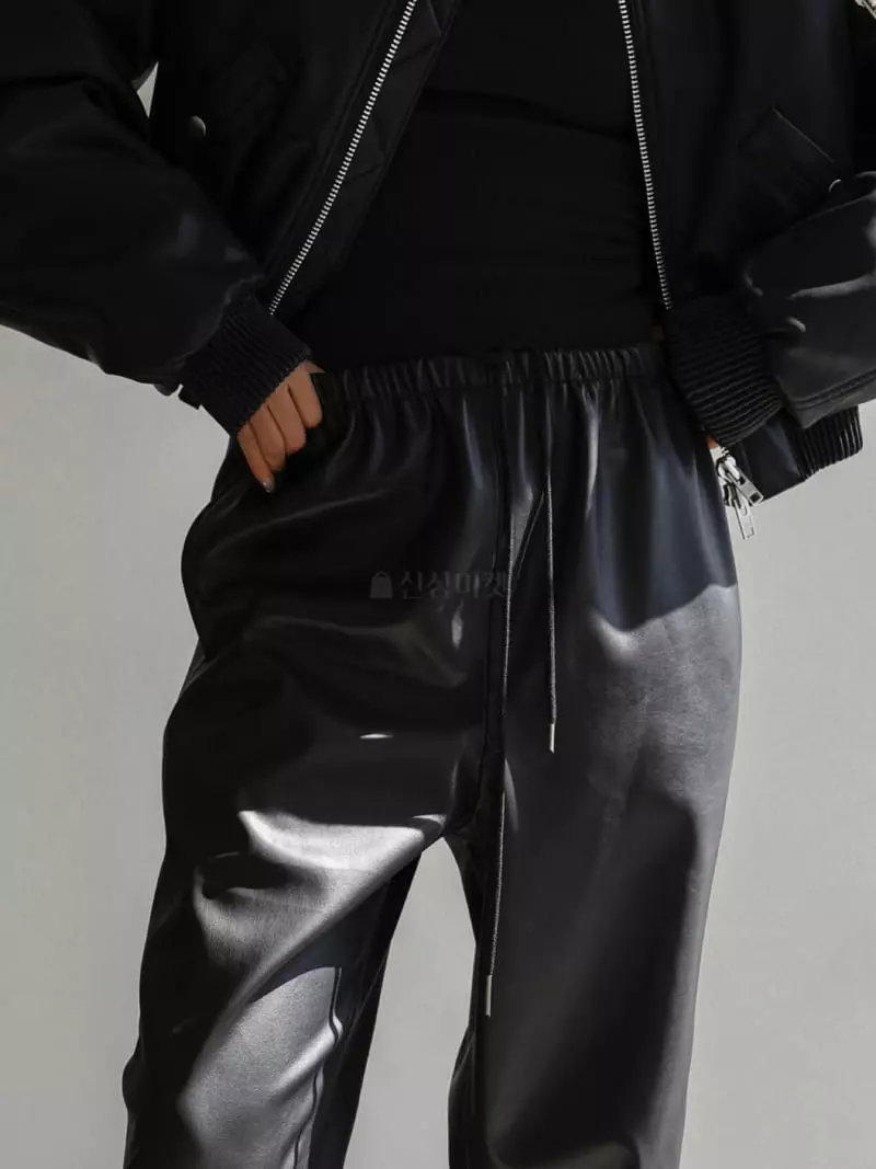 Paper Moon - Korean Women Fashion - #vintagekidsstyle - Leather Pants - 2