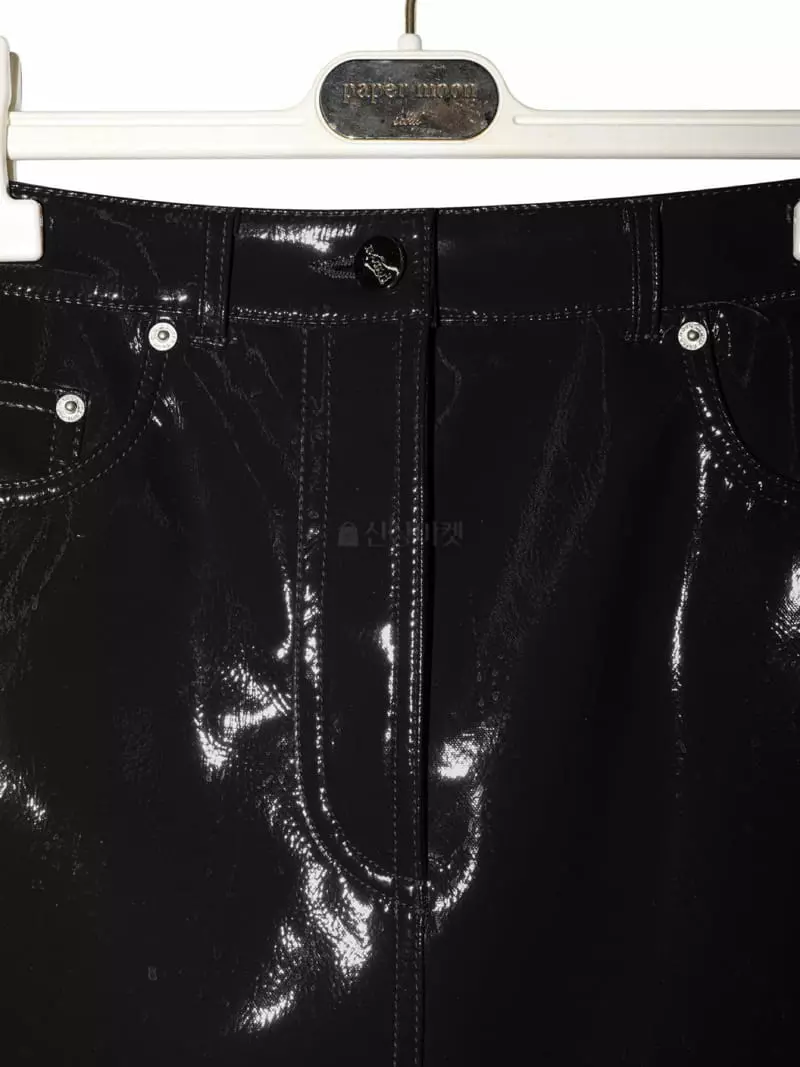 Paper Moon - Korean Women Fashion - #womensfashion - Patent Leather Mini Skirt - 10