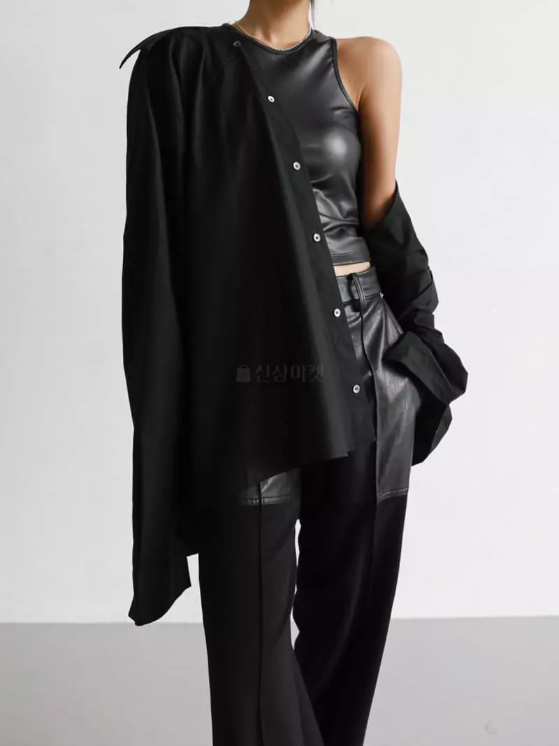 Paper Moon - Korean Women Fashion - #momslook - Twist Color Shirt - 4