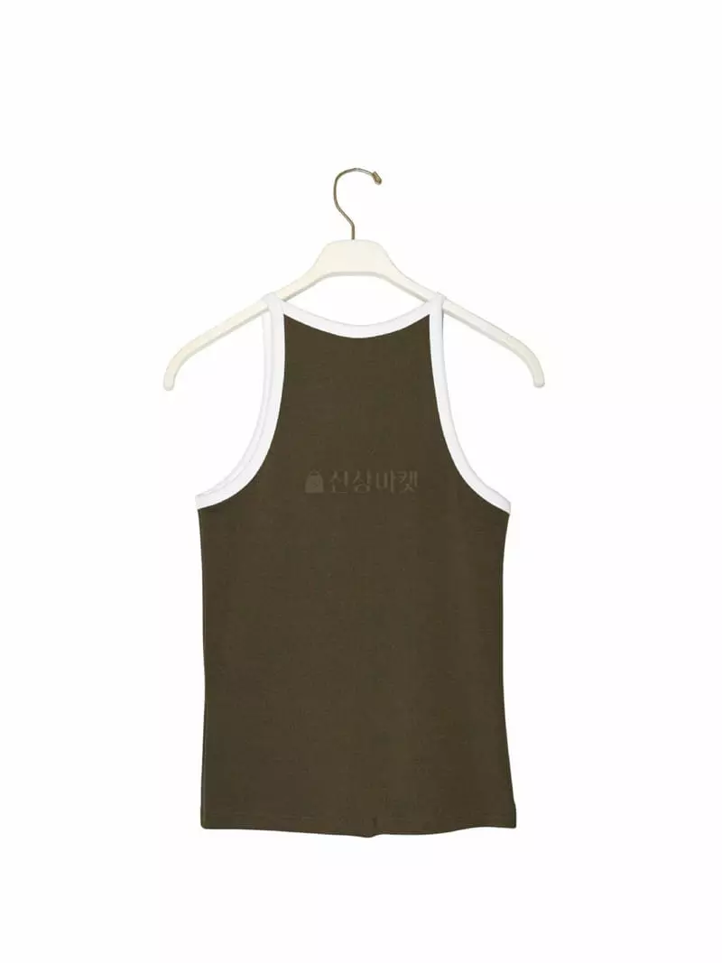 Paper Moon - Korean Women Fashion - #momslook - Color Sleeveless Tank Top - 4