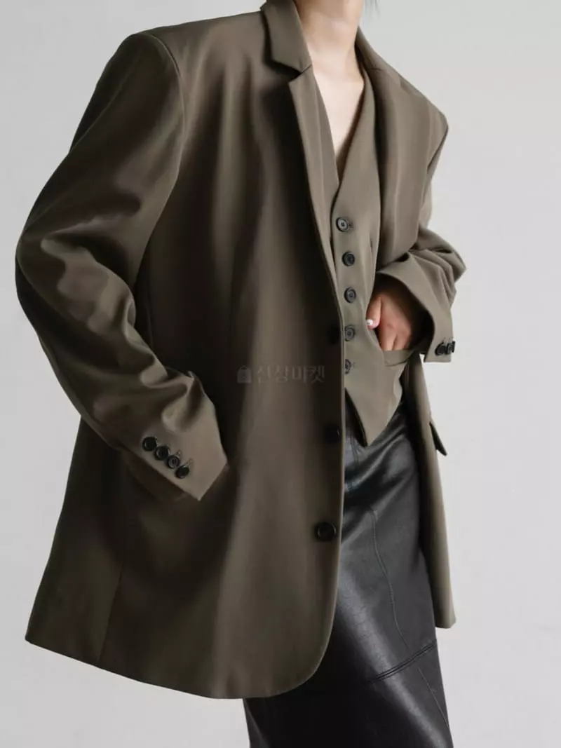 Paper Moon - Korean Women Fashion - #womensfashion - Oversize Jacket