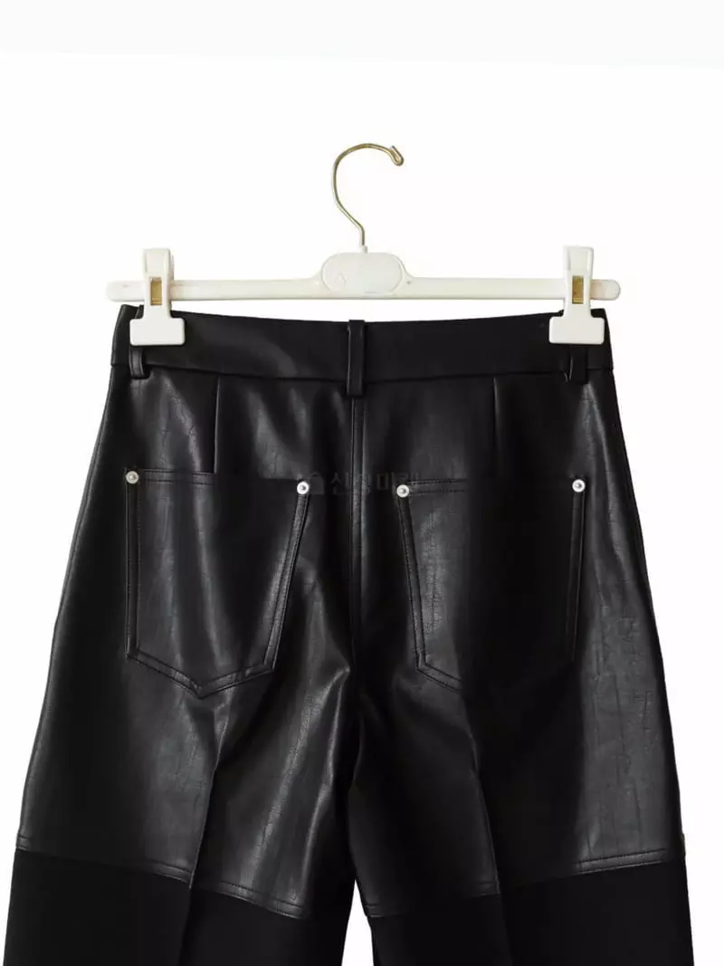 Paper Moon - Korean Women Fashion - #womensfashion - Lam Skin Pants - 10