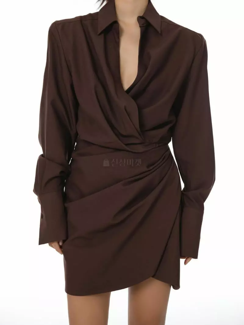 Paper Moon - Korean Women Fashion - #womensfashion - Drape Detail Mini One-piece - 2