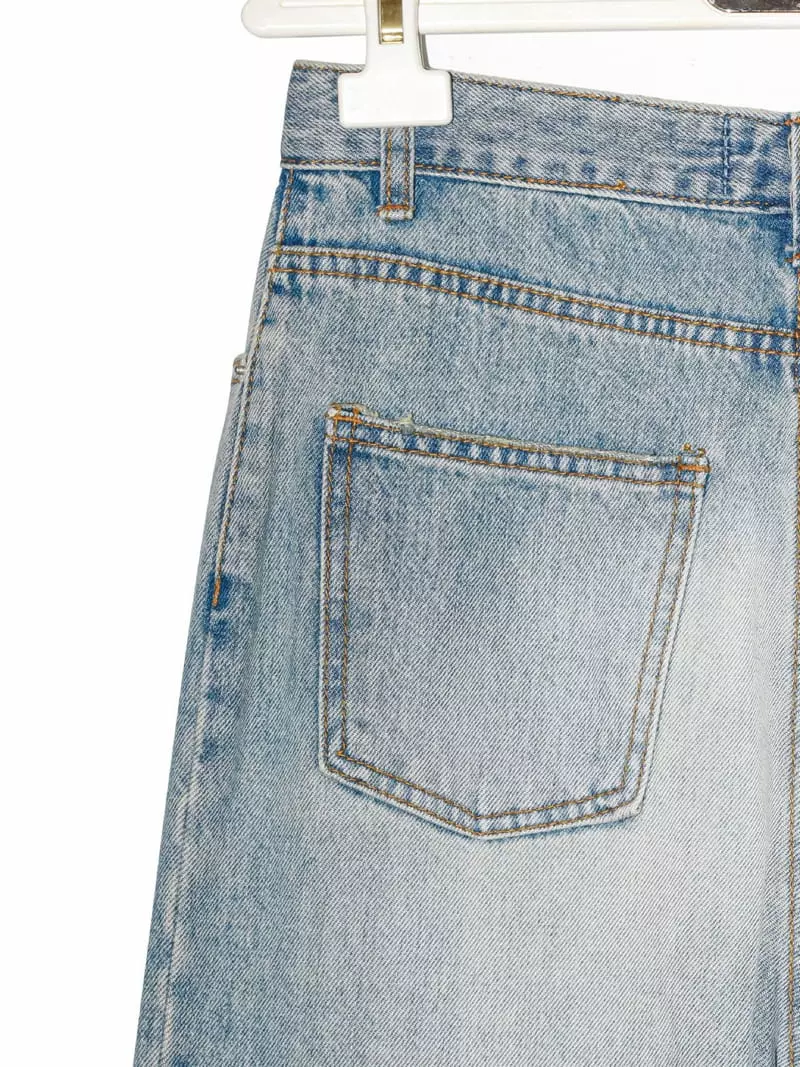 Paper Moon - Korean Women Fashion - #womensfashion - Wrap Detail Jeans - 9