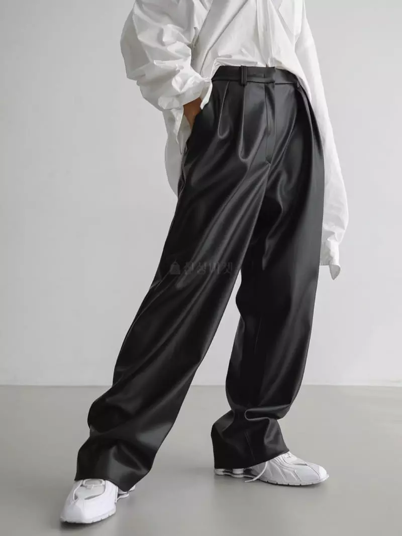 Paper Moon - Korean Women Fashion - #momslook - Waist Pleats Pants - 4