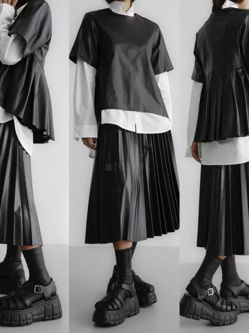Paper Moon - Korean Women Fashion - #momslook - Pleated Skirt - 4