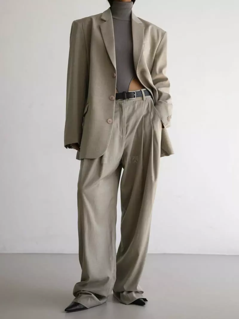 Paper Moon - Korean Women Fashion - #womensfashion - Maxy Pintuck Pants - 2