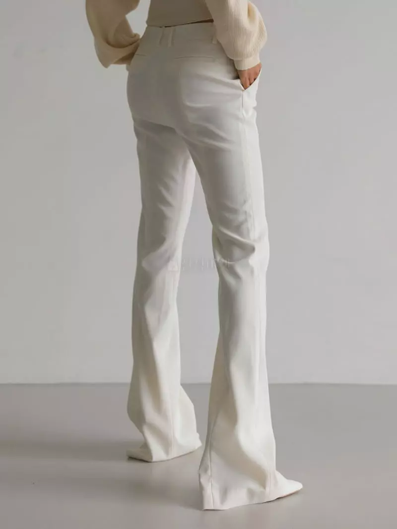 Paper Moon - Korean Women Fashion - #momslook - Maxy Plare Tailor Pants - 4