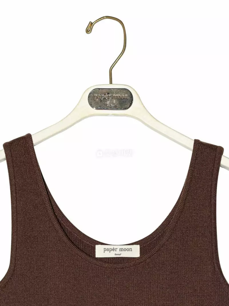 Paper Moon - Korean Women Fashion - #momslook - Sleeveless Crop Knit Top - 4
