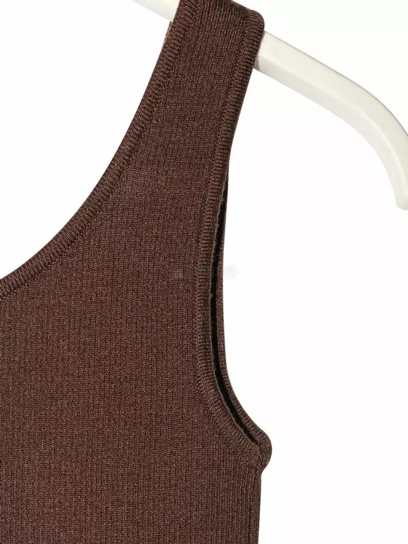 Paper Moon - Korean Women Fashion - #womensfashion - Sleeveless Crop Knit Top - 8
