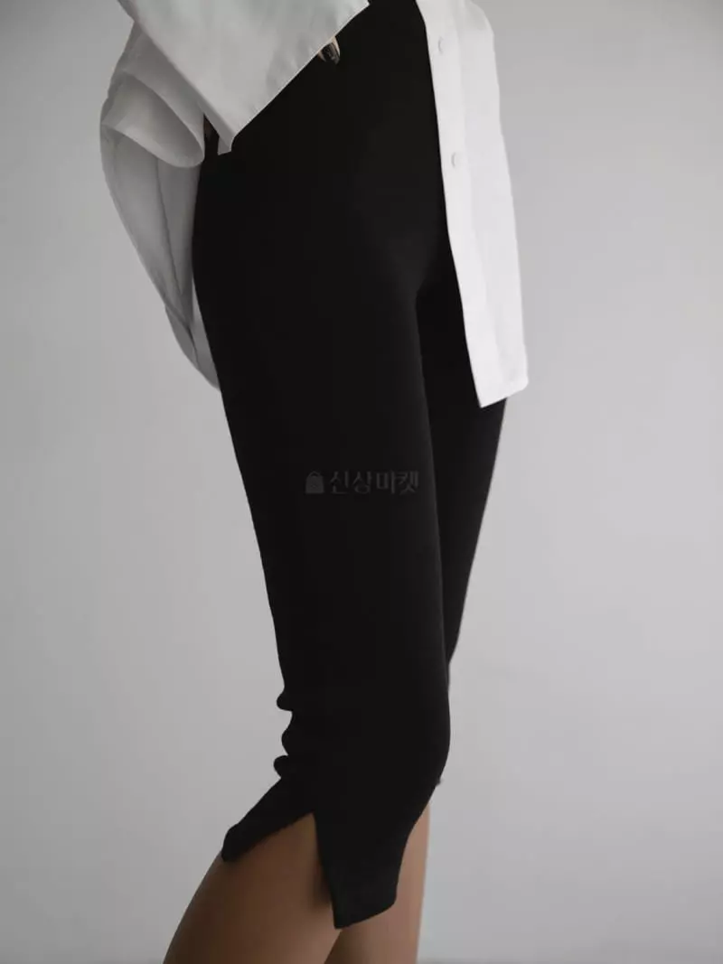 Paper Moon - Korean Women Fashion - #womensfashion - Slit Detail Leggings - 3