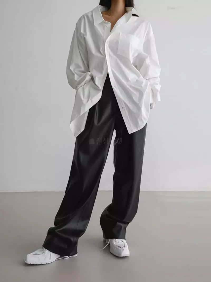 Paper Moon - Korean Women Fashion - #womensfashion - Unbalance Button Shirt - 2