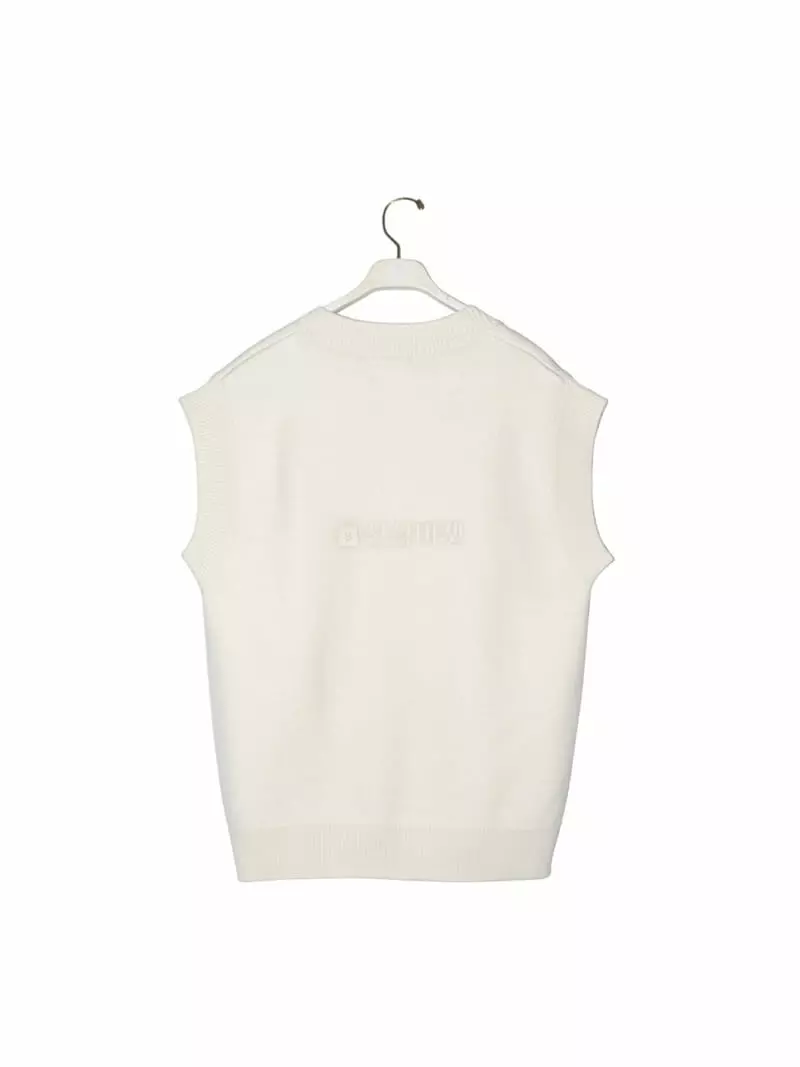 Paper Moon - Korean Women Fashion - #womensfashion - Oversize V Neck Vest - 7
