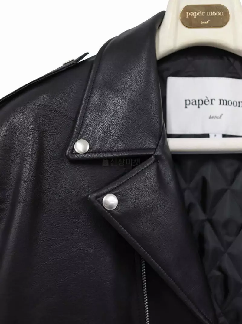 Paper Moon - Korean Women Fashion - #womensfashion - Oversize Vigan Leather Bicker Jacket - 8