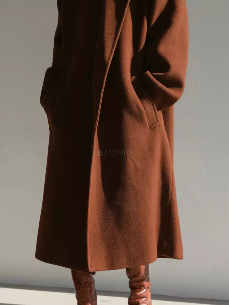 Paper Moon - Korean Women Fashion - #womensfashion - Oversize Unbalance Coat - 7