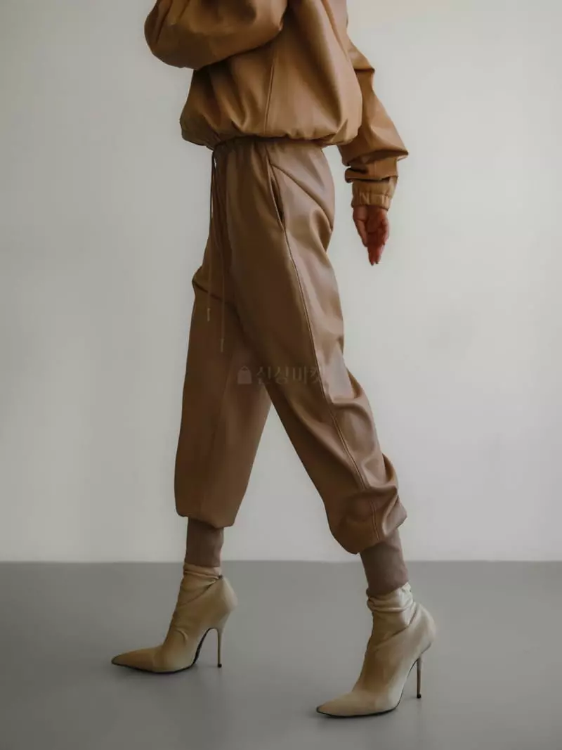 Paper Moon - Korean Women Fashion - #womensfashion - Classic Leaher Plain Hoody - 3